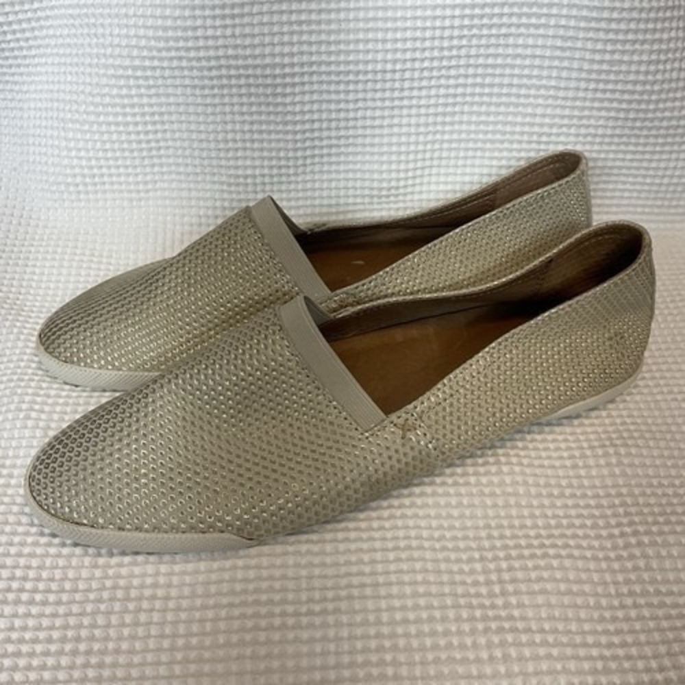 NWOB Frye Melanie Tan Nude Diamond Embossed Slip On Flats Loafers Women 11 China